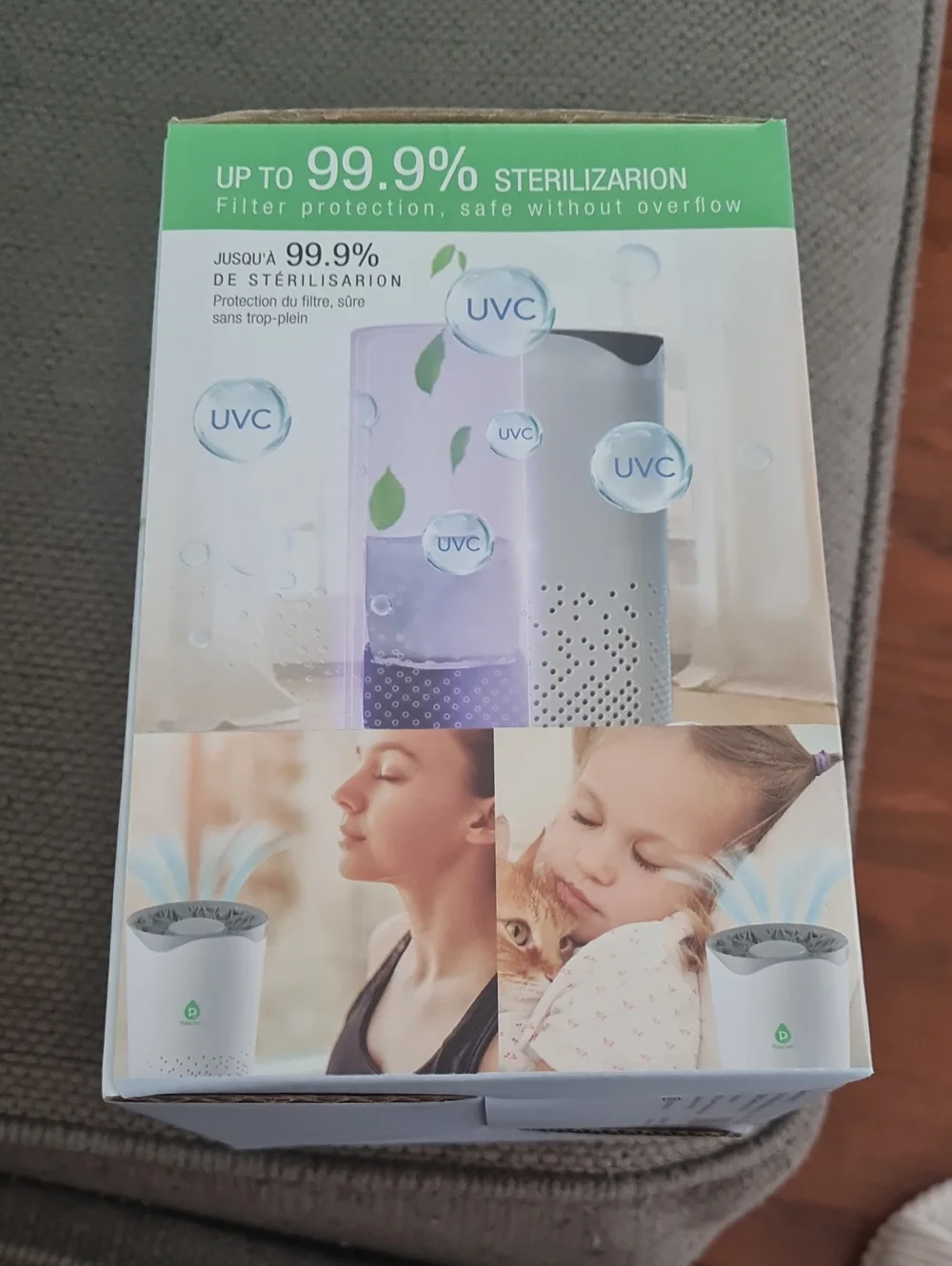 💥3for$15💥Pursonic USB HEPA Air Purifier - Compact Home Accent